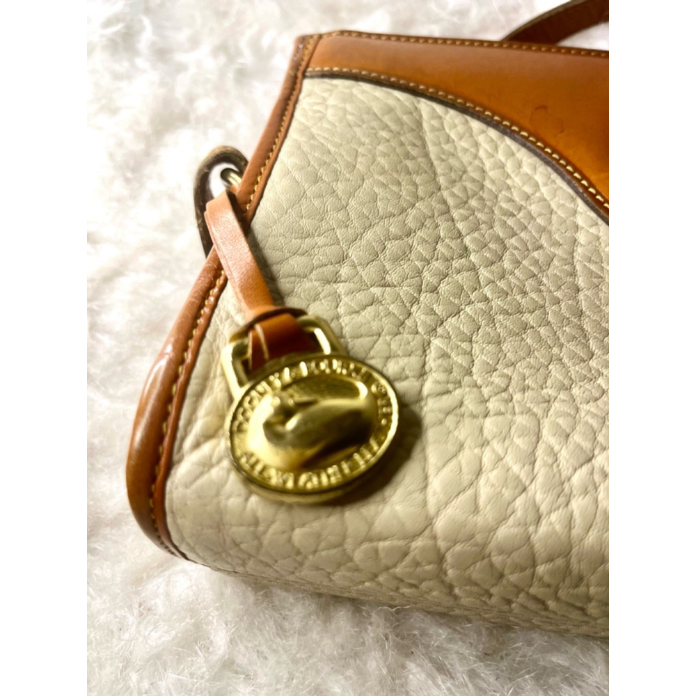 Vintage Dooney & Bourke All Weather Leather Taupe Collection Crossbody Bag - Picture 5 of 8